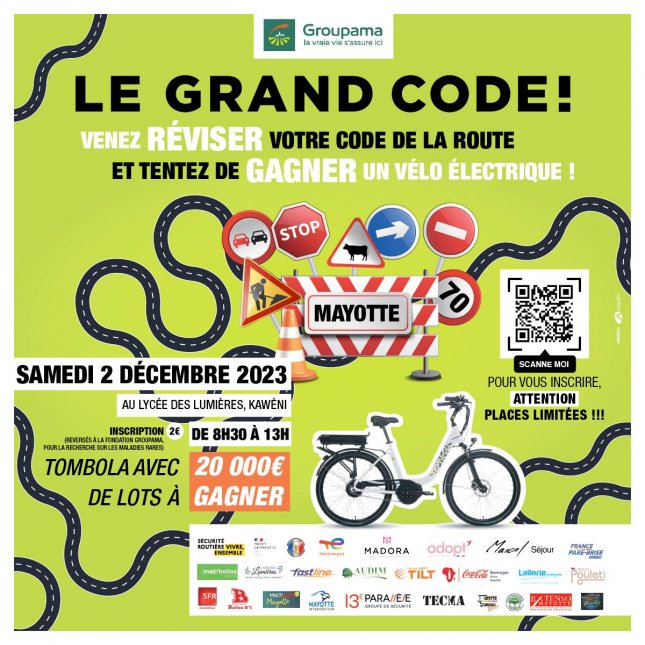 Affiche Code de la route - Lycée des Lumières